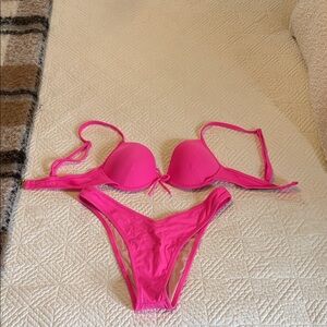 Victoria's Secret Hot Pink Bikini Set